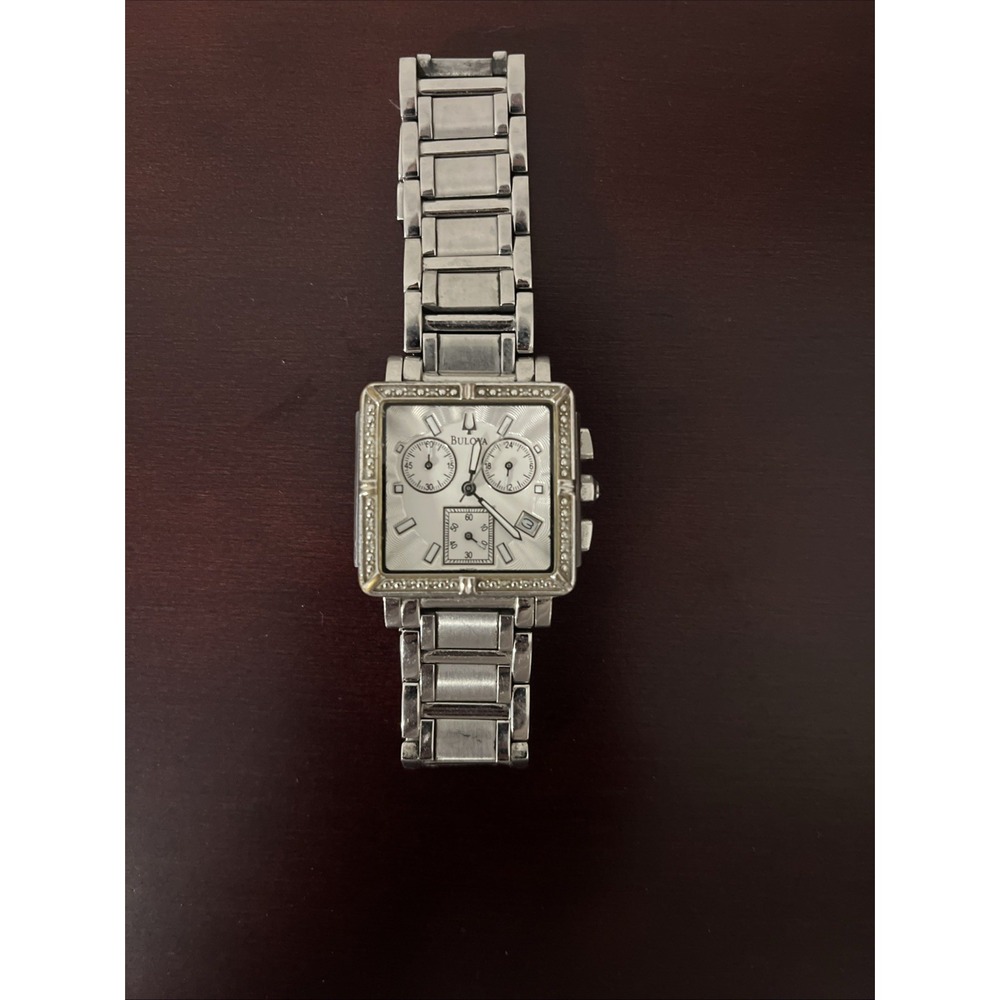 Bulova C637420 Stainless Steel Watch - AS IS / Needs Battery